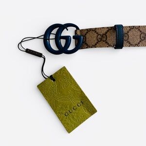 Gucci Brown and Blue Belt